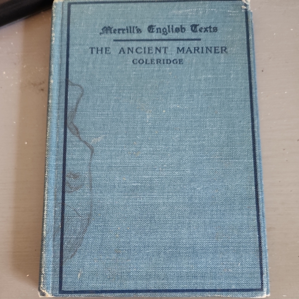 Blue Hardcover Book - The Ancient Mariner by Coleridge